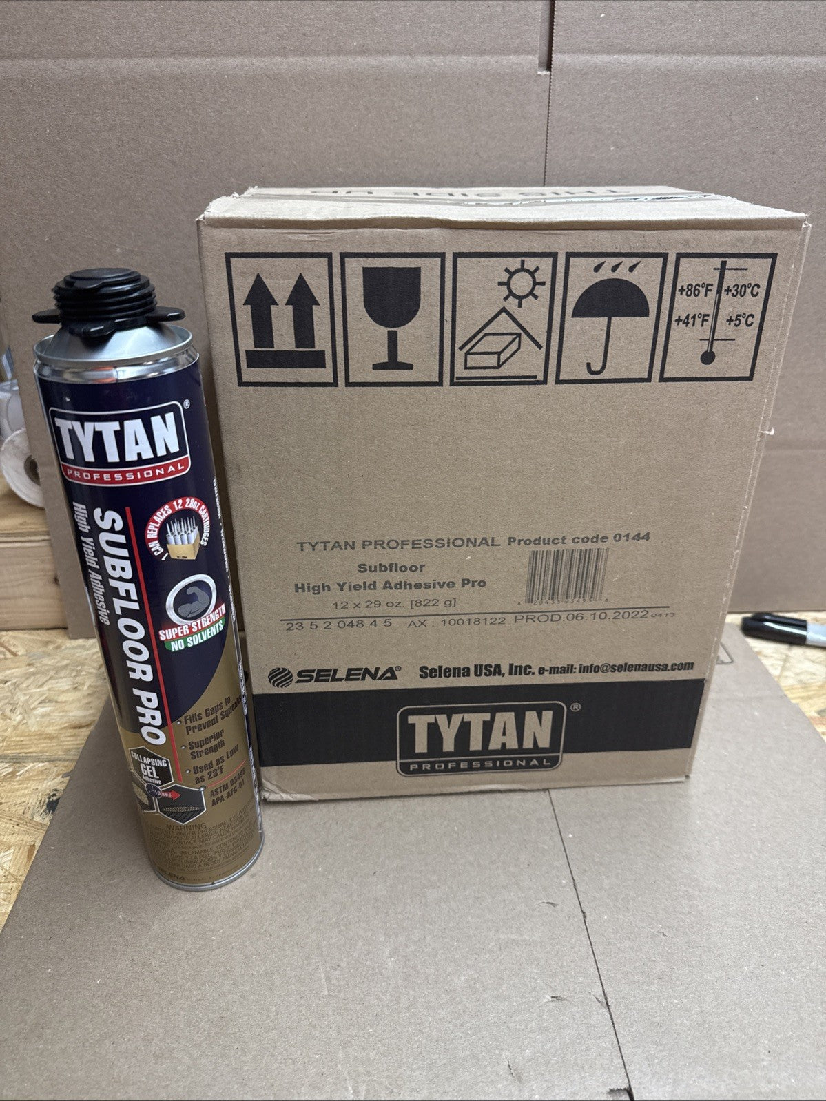 Tytan Professional Subfloor Adhesive Pro High Yield  29oz CASE OF 12 Sale NOS