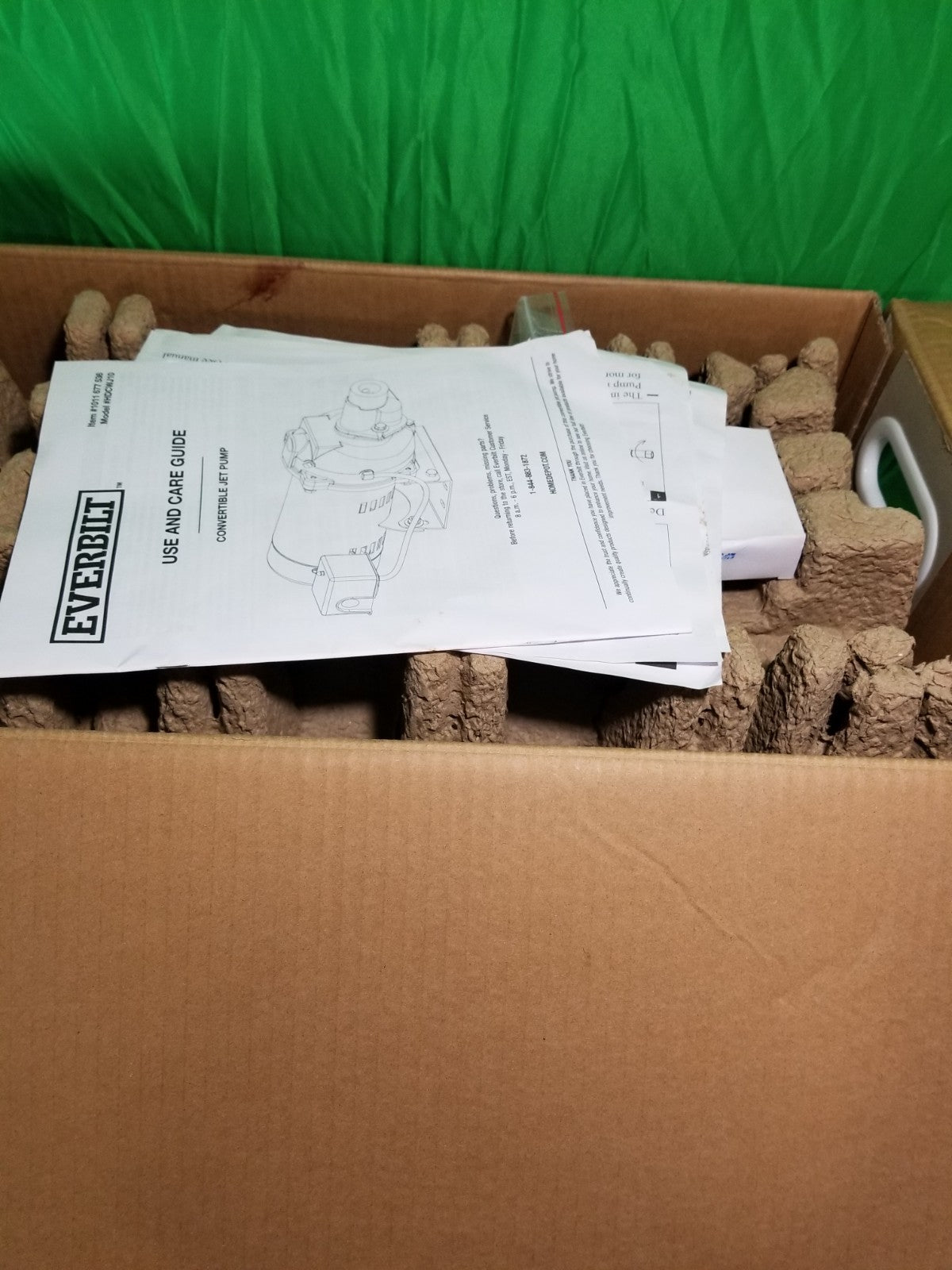 Everbilt 1 HP Professional Convertible Jet Pump NEW OPEN BOX**