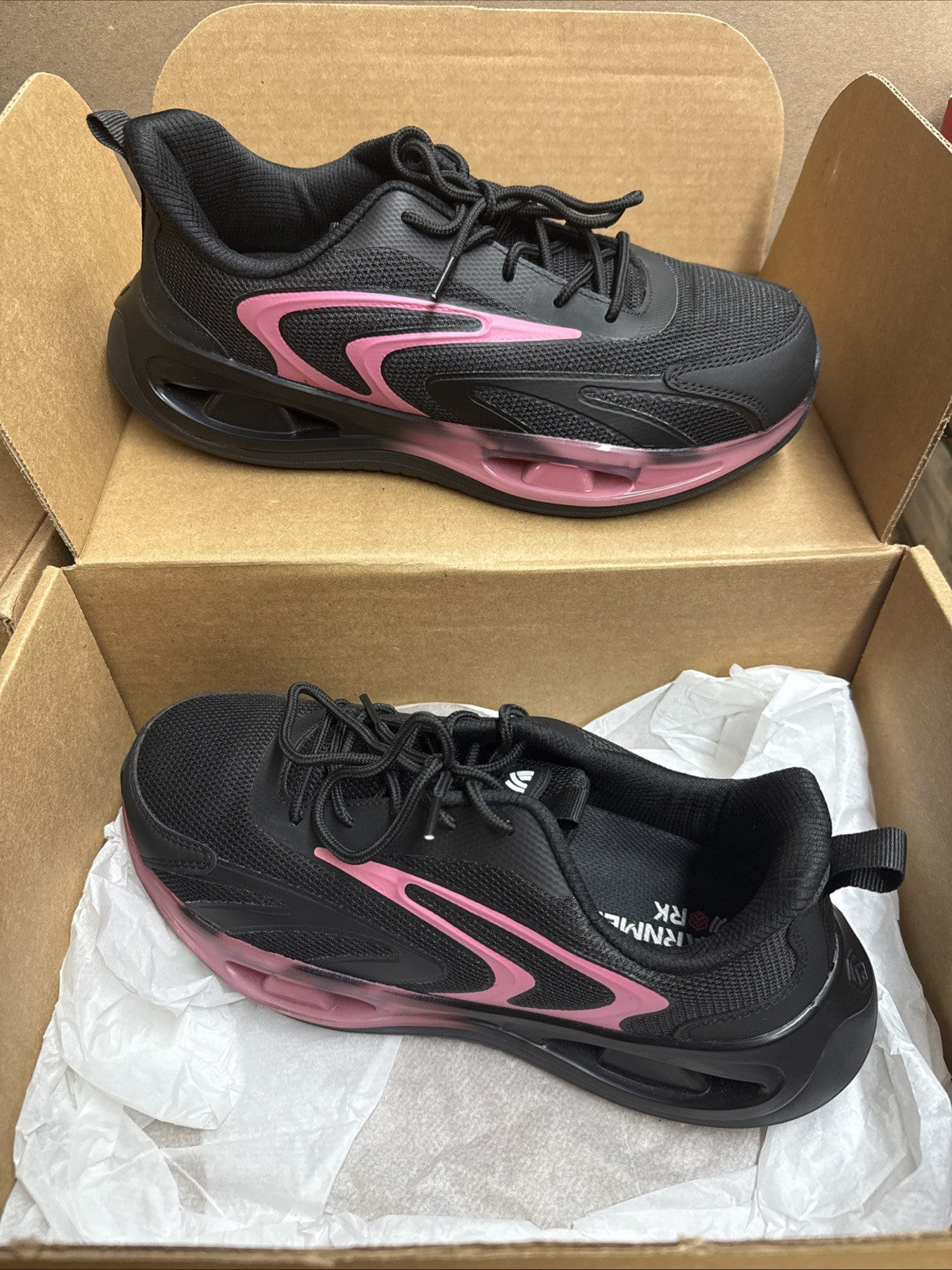 Larnmern Women’s Steel Toe Safety Shoes Non-slip Light Weight Size 9