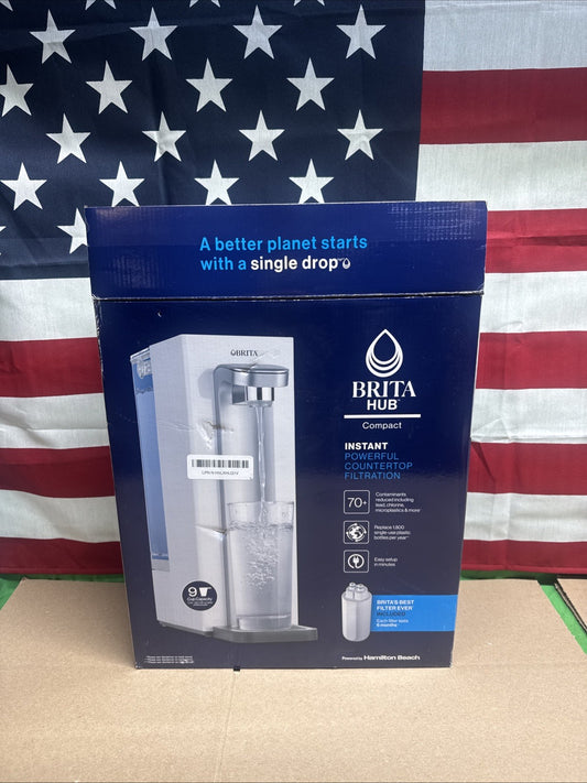 Brita Hub Compact Instant Powerful Countertop Water Filter System 9 Cup Tank