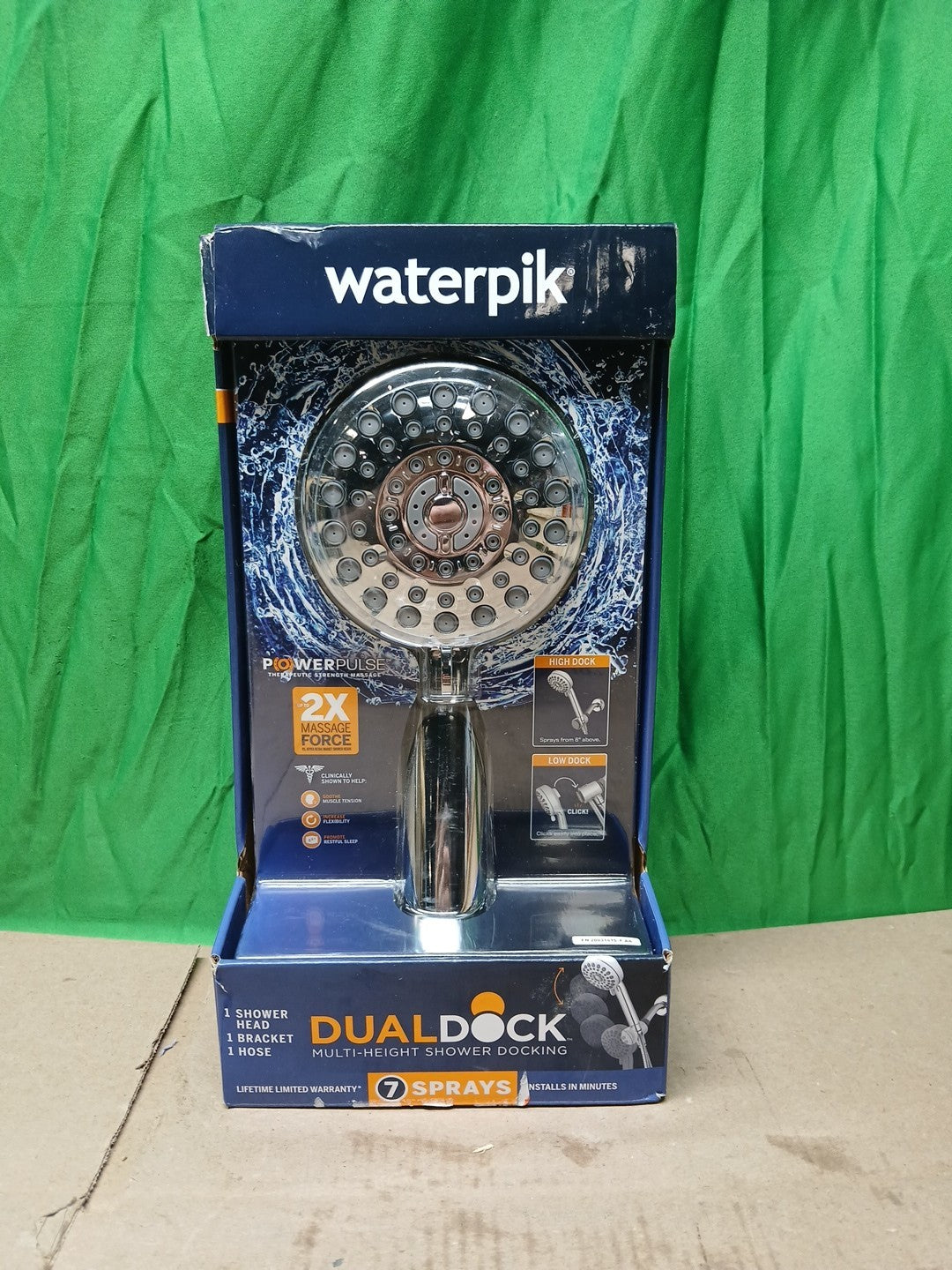 NOB Dualdock Multi-height 7spray wallmount handheld showerhead..