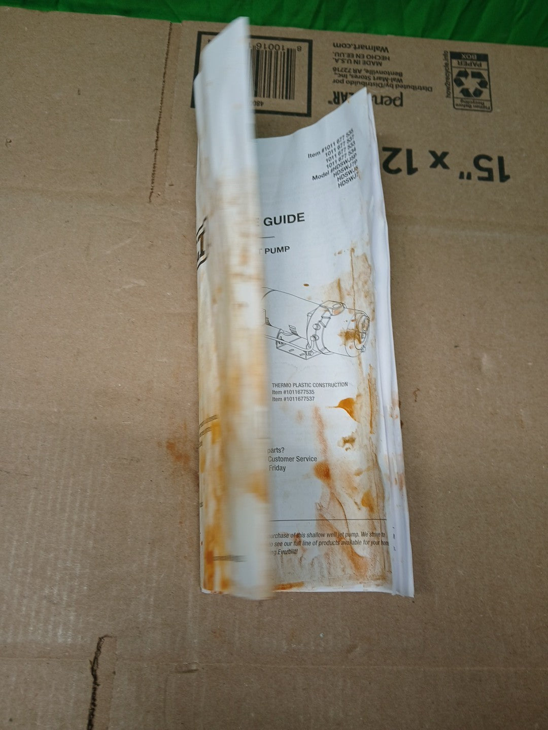 Everbilt 3/4 HP Cast Iron Shallow Well Jet Pump HDSWJ7 as is, *For Parts *