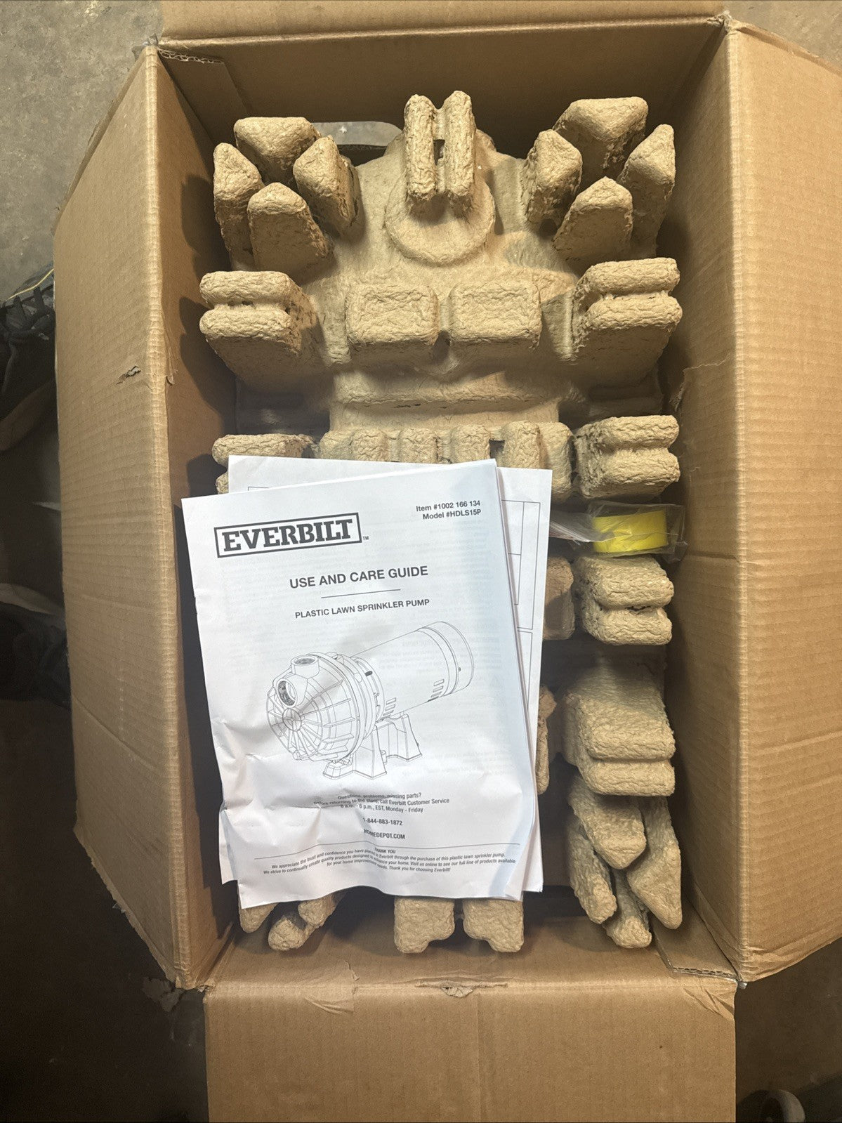 Everbilt Lawn Irrigation Pump Plastic 1.5HP HDLS15P PARTS ONLY