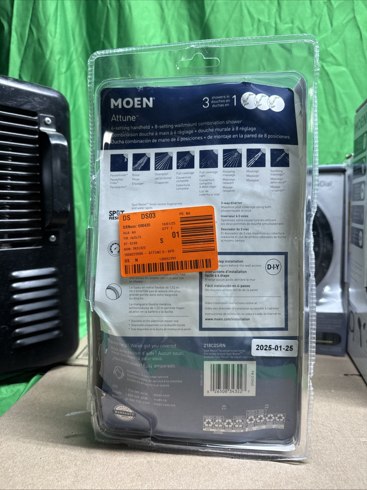 Moen Attune 218C0SRN Spot Resist Brushed Nickel Finish NEW OPEN BOX