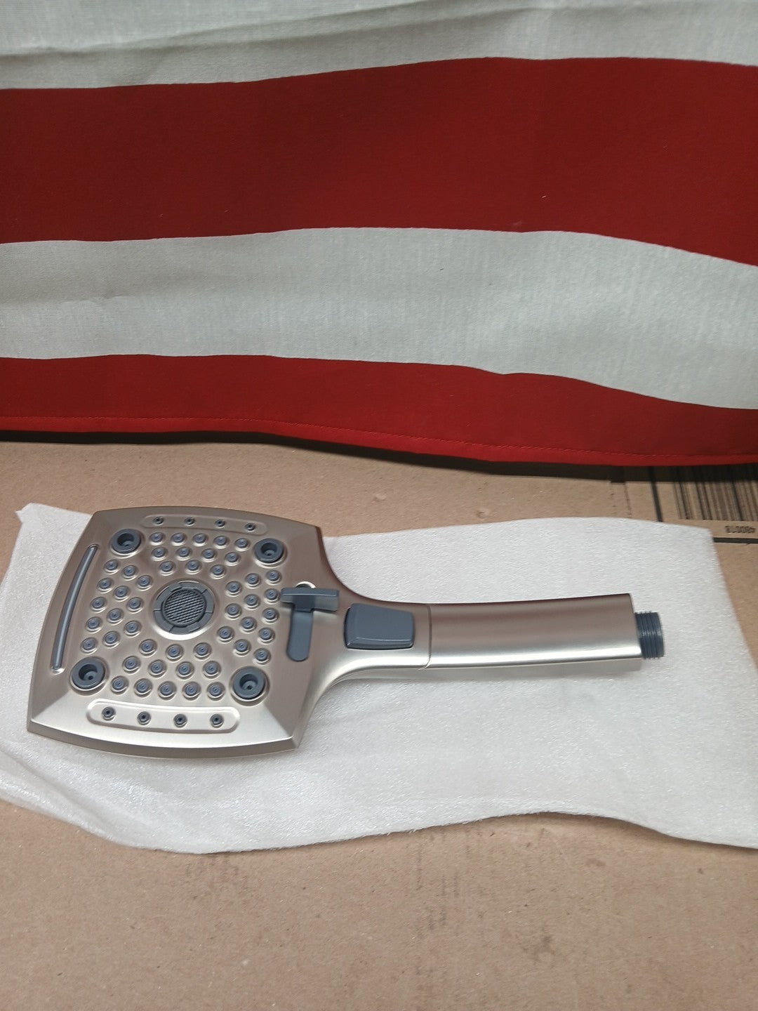 ELLO&ALLO Shower Faucet Set Mixing Valve and Trim Kit Brushed Nickel, Rainfall W