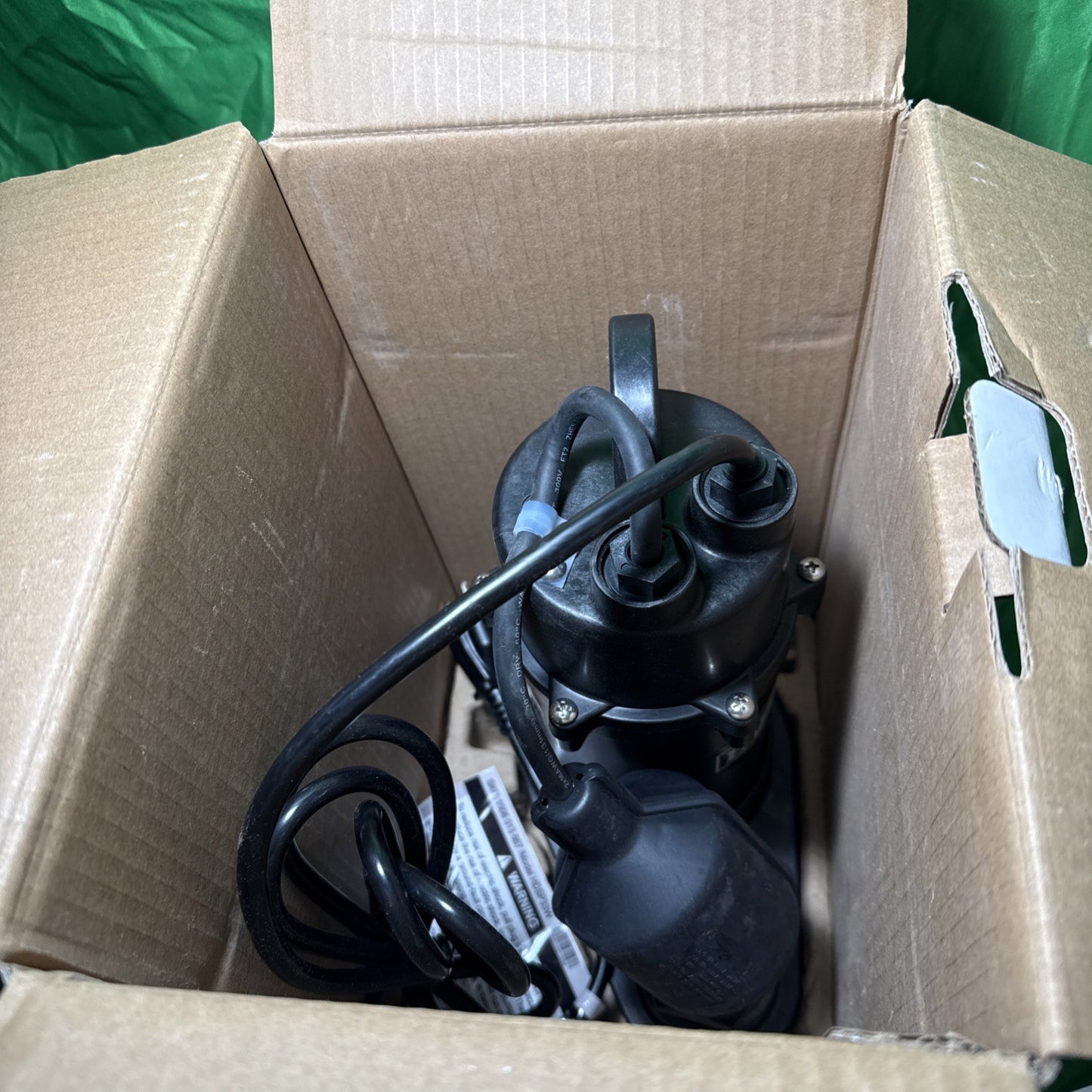 Everbilt 1/3 HP Corrosion Resistant Aluminum Sump Pump w/ Tether Switch NEW OB.