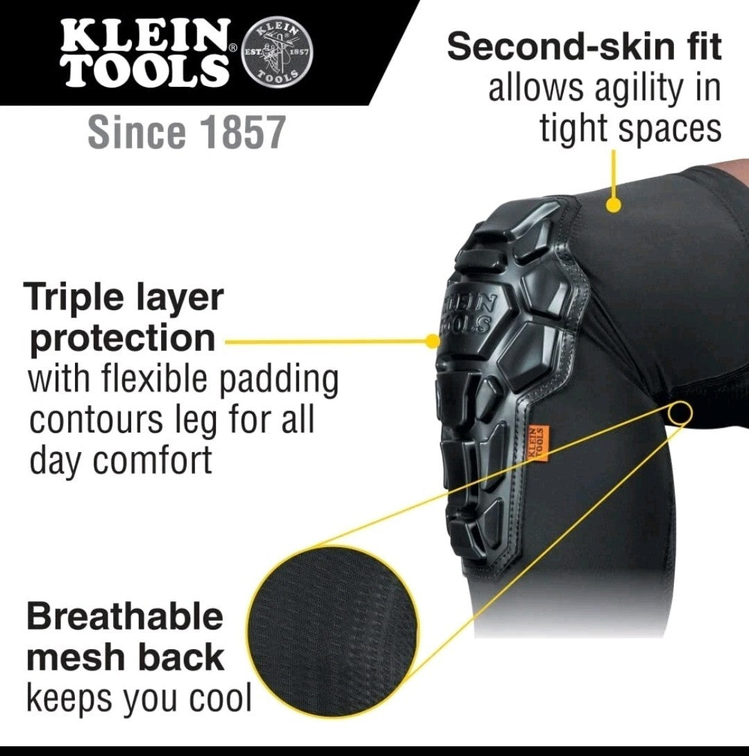 Klein Tools 60511 Heavy Duty Knee Pad Sleeves, M/L