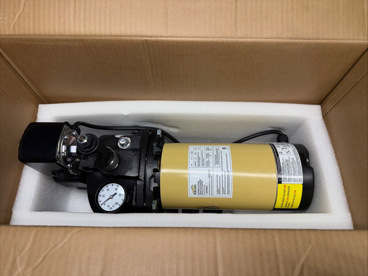 K2 Pumps 1 HP 24 GPM Convertible Jet Pump WPD10001K