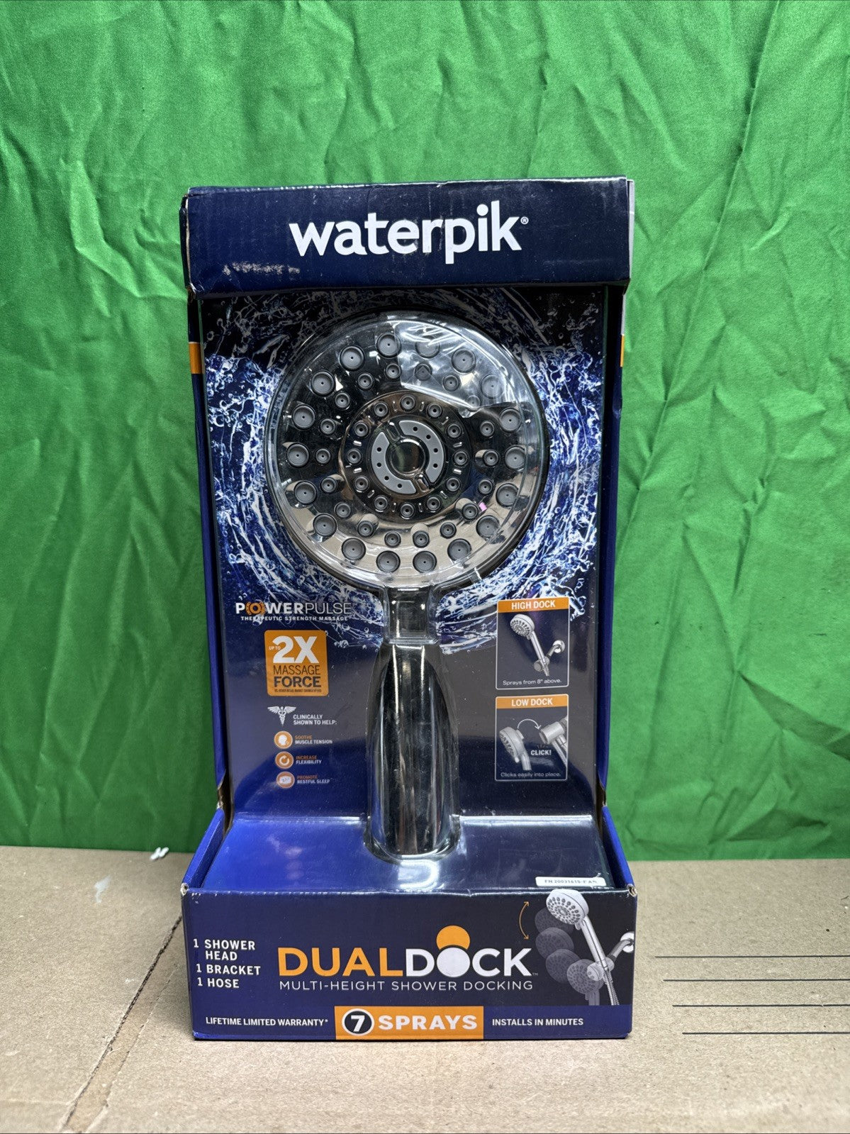 NEW Dualdock Multi-height 7spray wallmount handheld showerhead