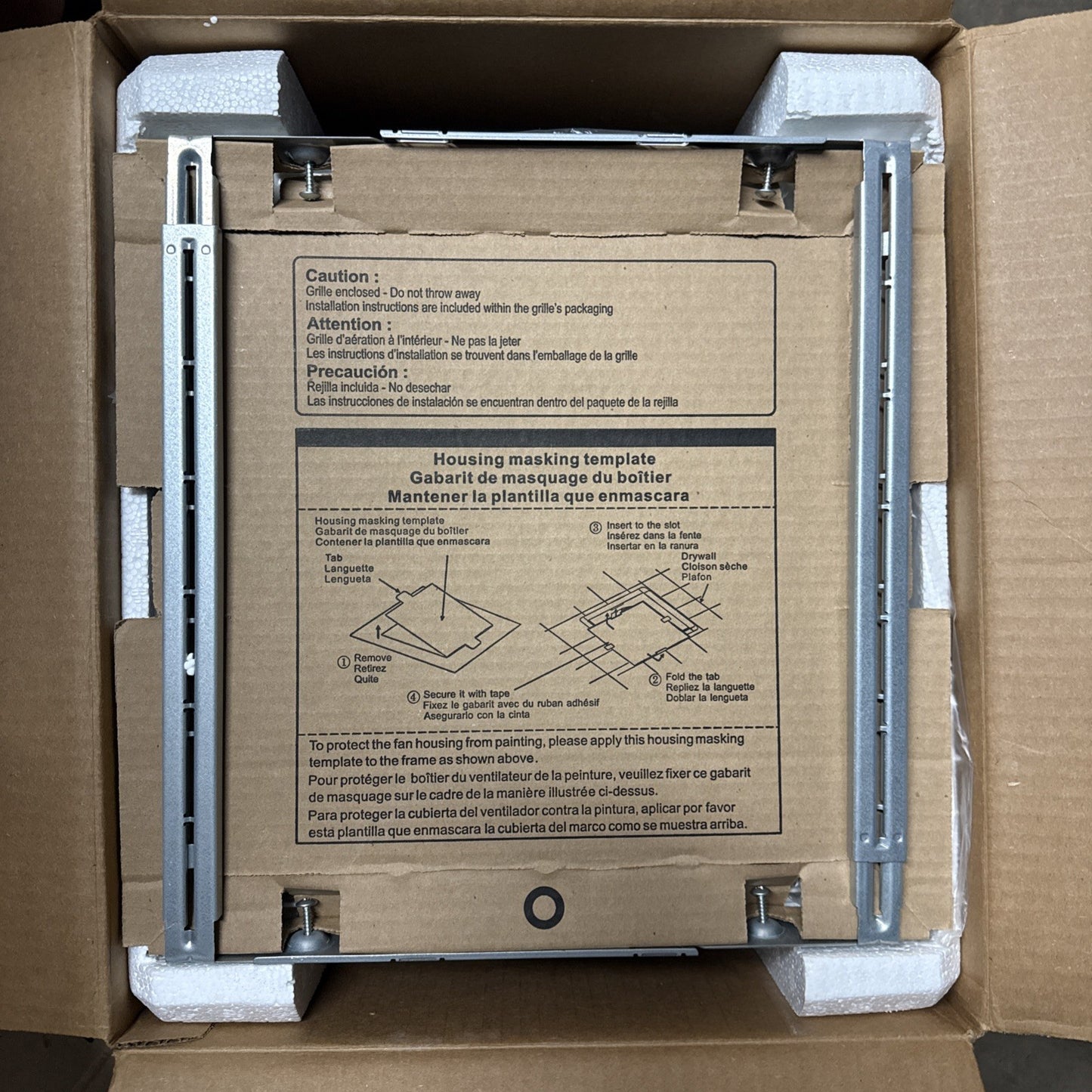 Panasonic Bath Fan 7.5”Hx13"W 110Cfm Exhaust Fan Led Light Whisper Green Select