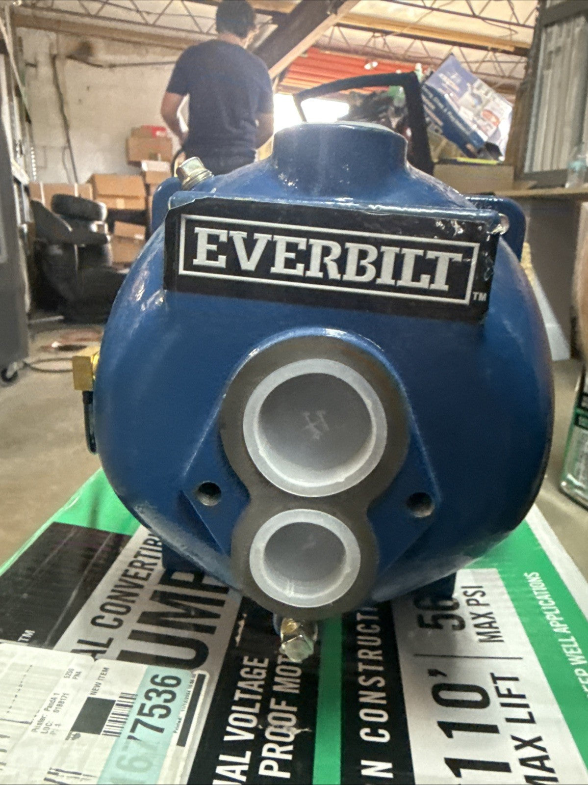 Everbilt 1 HP Professional Convertible Jet Pump NEW OPEN BOX