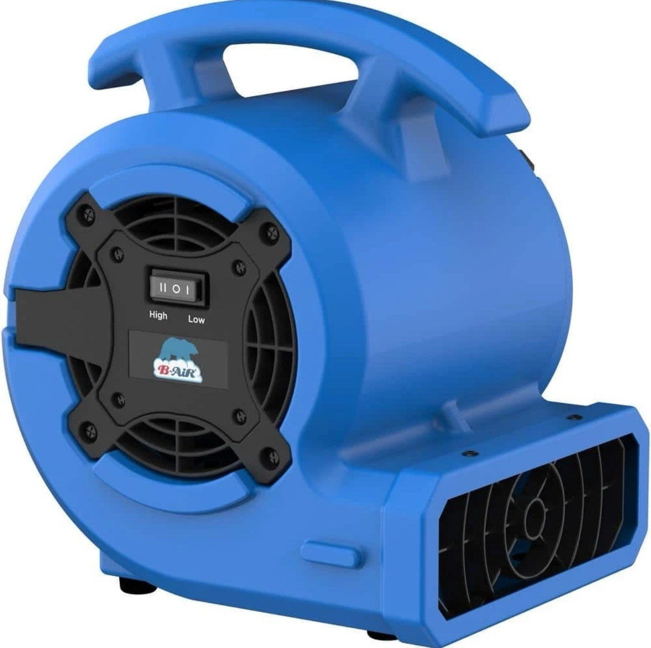 B-Air 1/8 HP Air Mover Carpet Dryer Floor Blower Fan for Home Use in Blue.