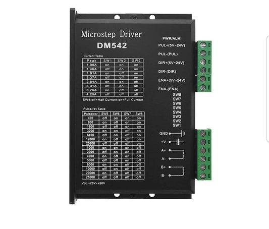 CNC Digital Microstep Driver DM542 - 2-Phase Digital Stepper Motor Controller...