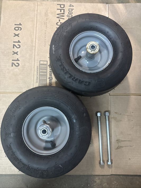 2x Part# 634-05664A Genuine Cub Cadet Caster Wheel Assembly ZT1-42 . 11x6-5 Gray