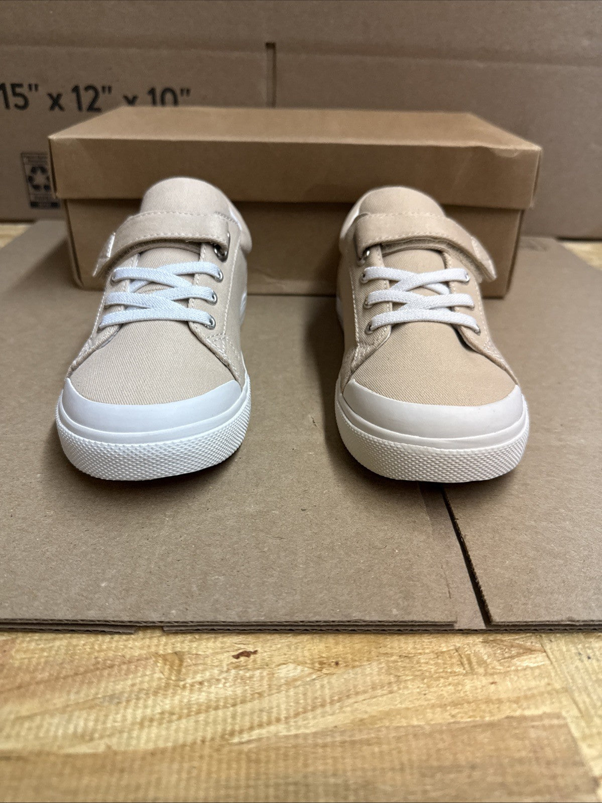 Footmates Youth 2M Jordan Strap Canvas Flats Tennis Sneakers