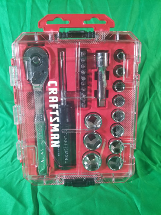 Craftsman CMMT12011 3/8" Drive Metric Mechanics Tool Set 24 Piece New OB