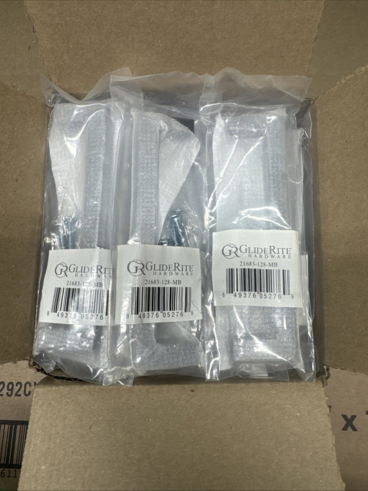 *50* 5 in. Matte Black Solid Square Cabinet Bar Drawer Center-to-Center Pulls