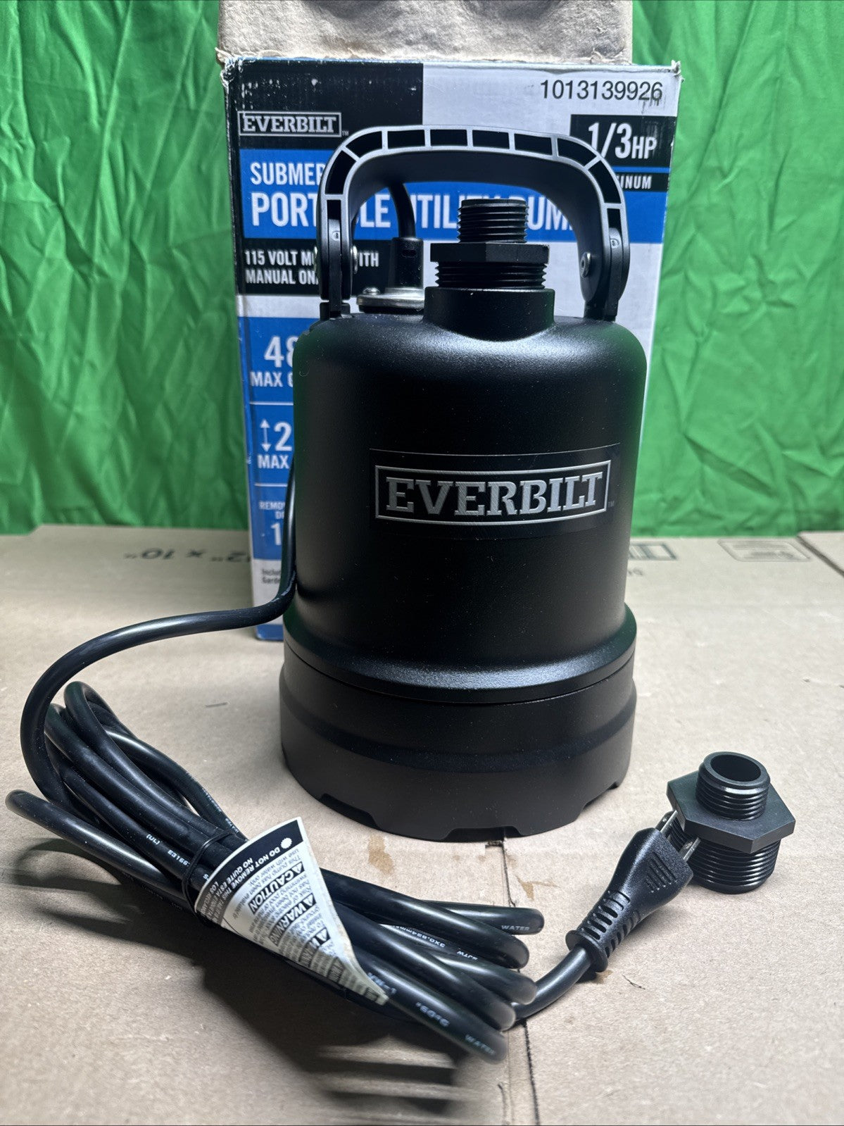 Everbilt 1/3 HP Submersible Aluminum Utility Pump