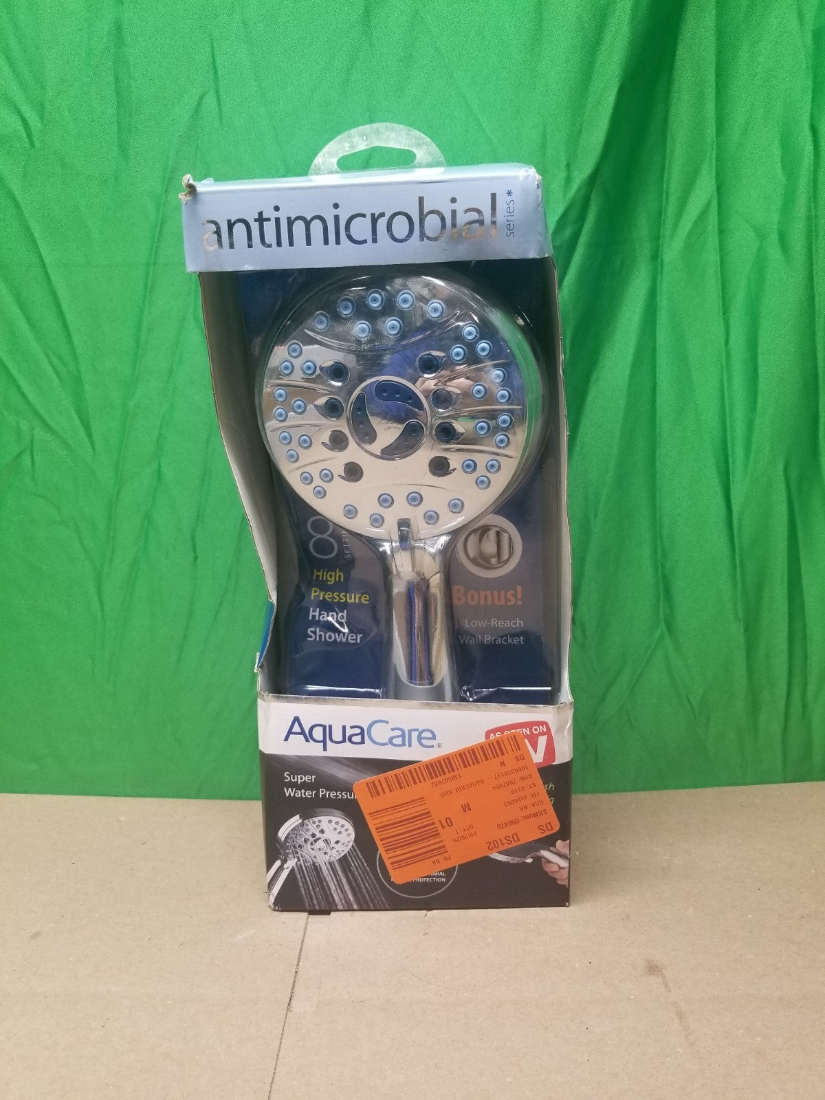 8-Spray Patterns 2.5 GPM 4.5 in. Wall Mounted Dual Shower Head New Rough Box