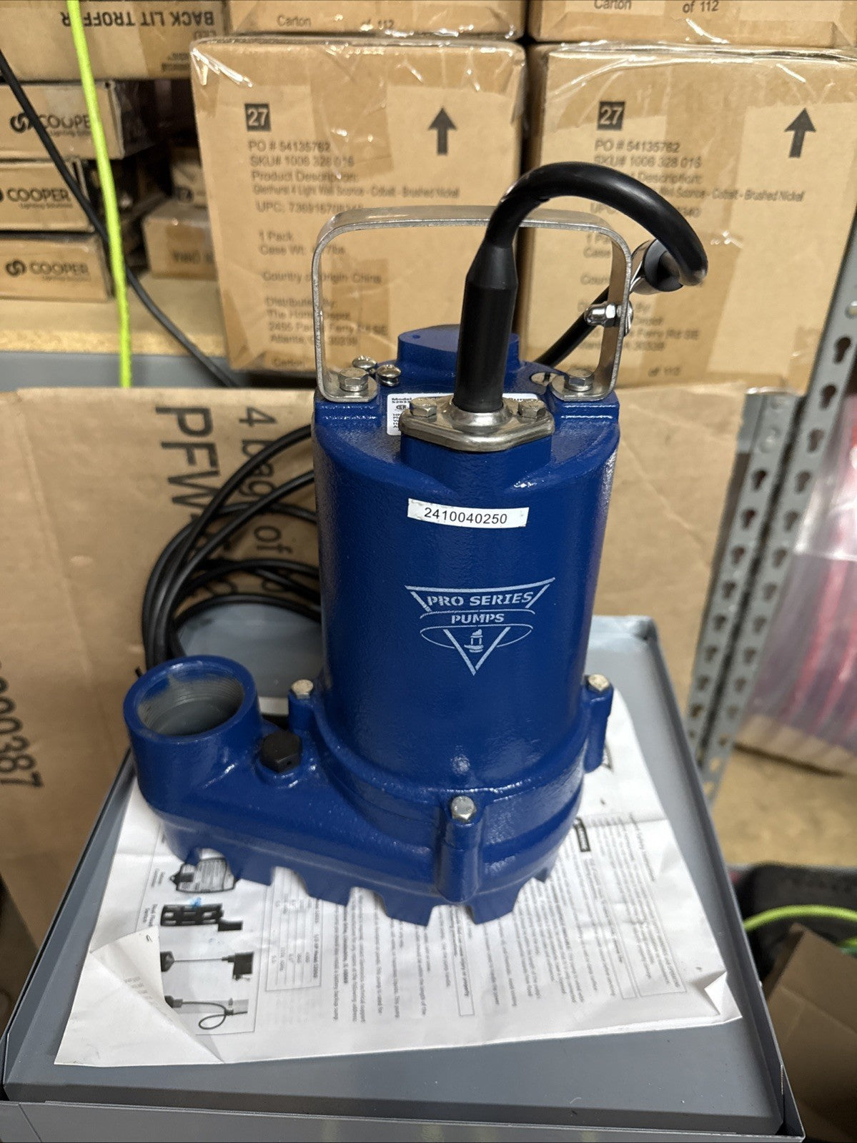 Pro Series S2033-NS - 1/3 HP Cast Iron Sump Pump (Non-Automatic)