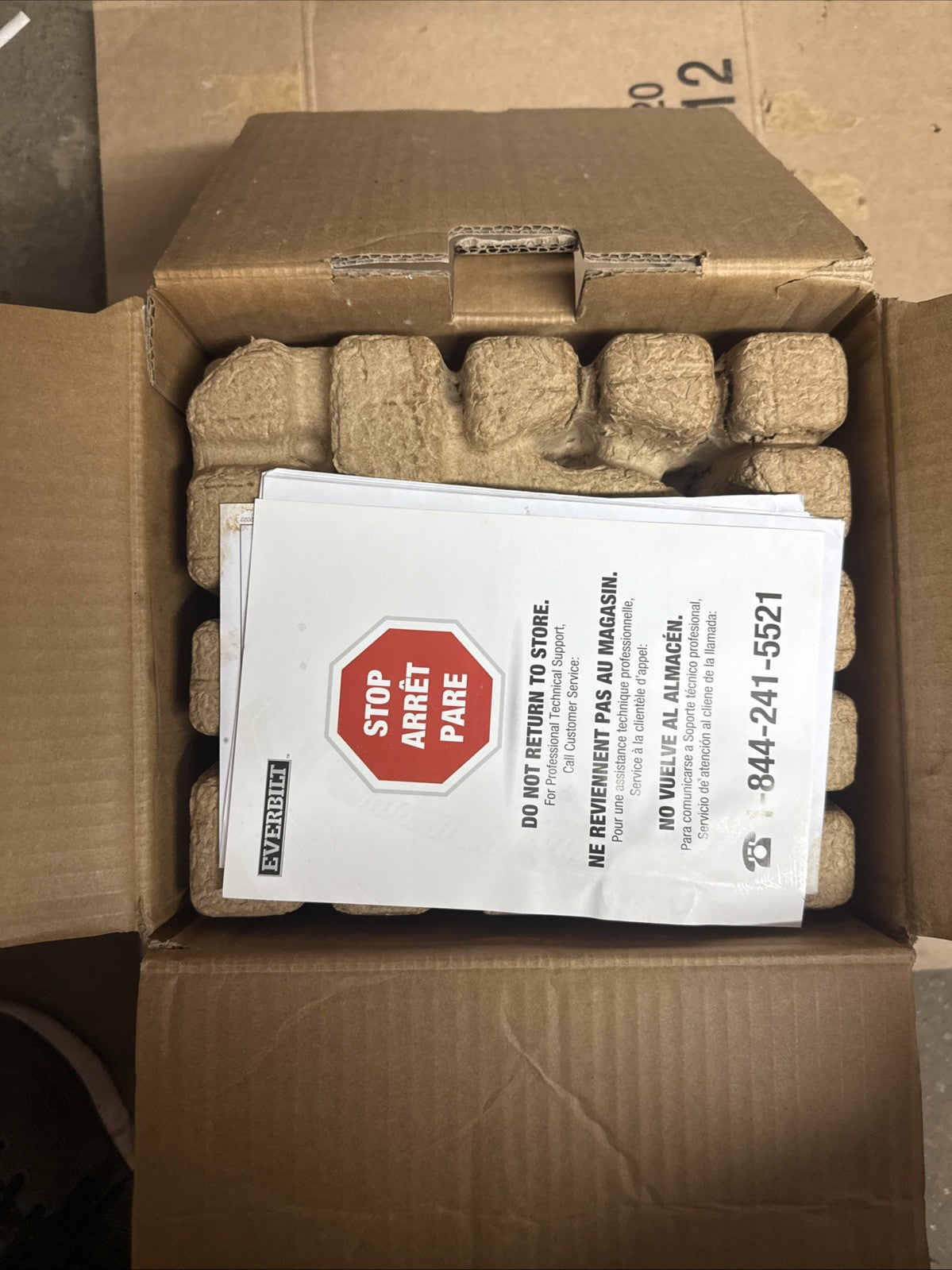 Everbilt 1/2 HP Cast Iron Sump Pump Model # HDS50 OPEN BOX