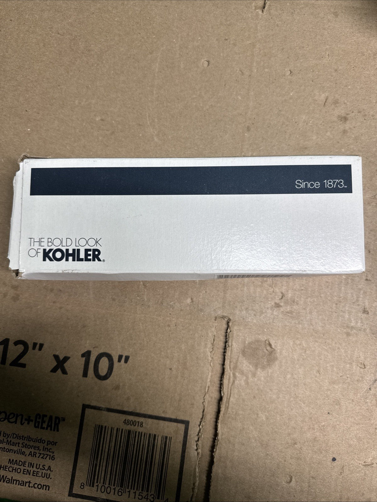 KOHLER Honesty Shower Arm and Flange Vibrant Brushed Moderne Brass 20005-2MB