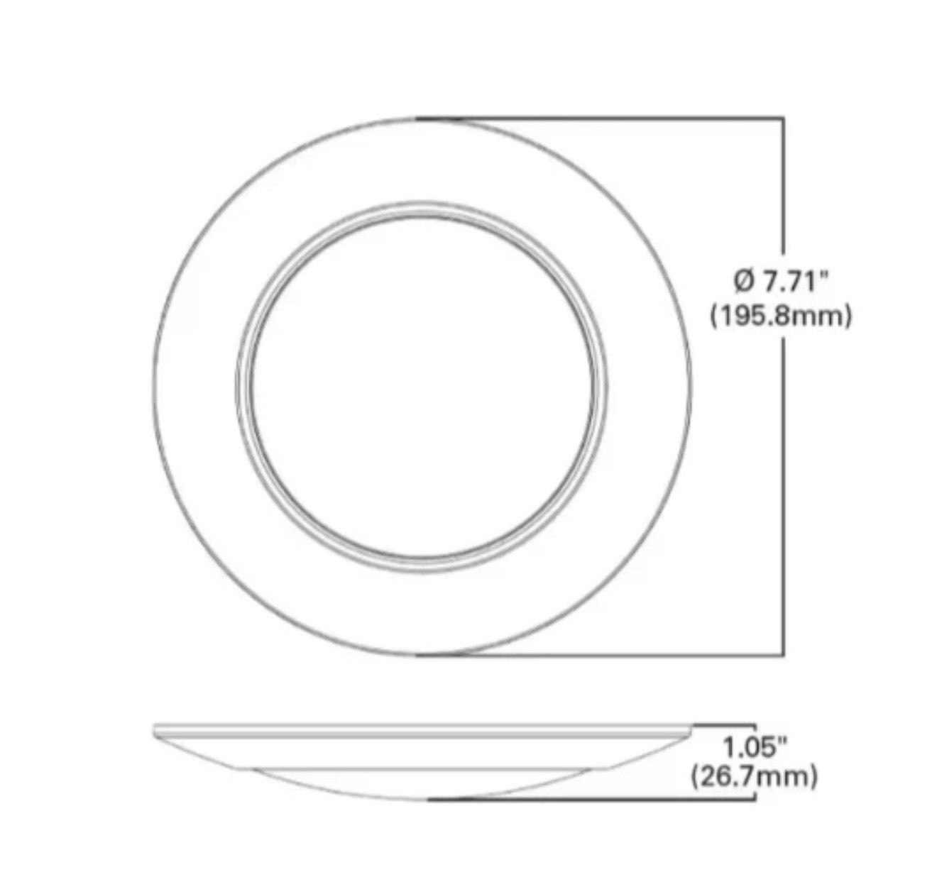 HALO HLC 6 in. 3000K Integrated LED Recessed Light Trim (6-Pack)
