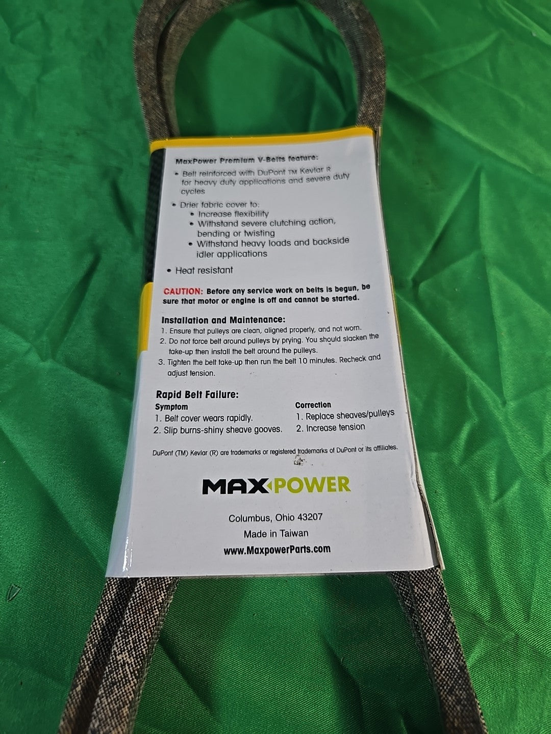 MaxPower 1/2 in. x 70 in. Premium V-Belt