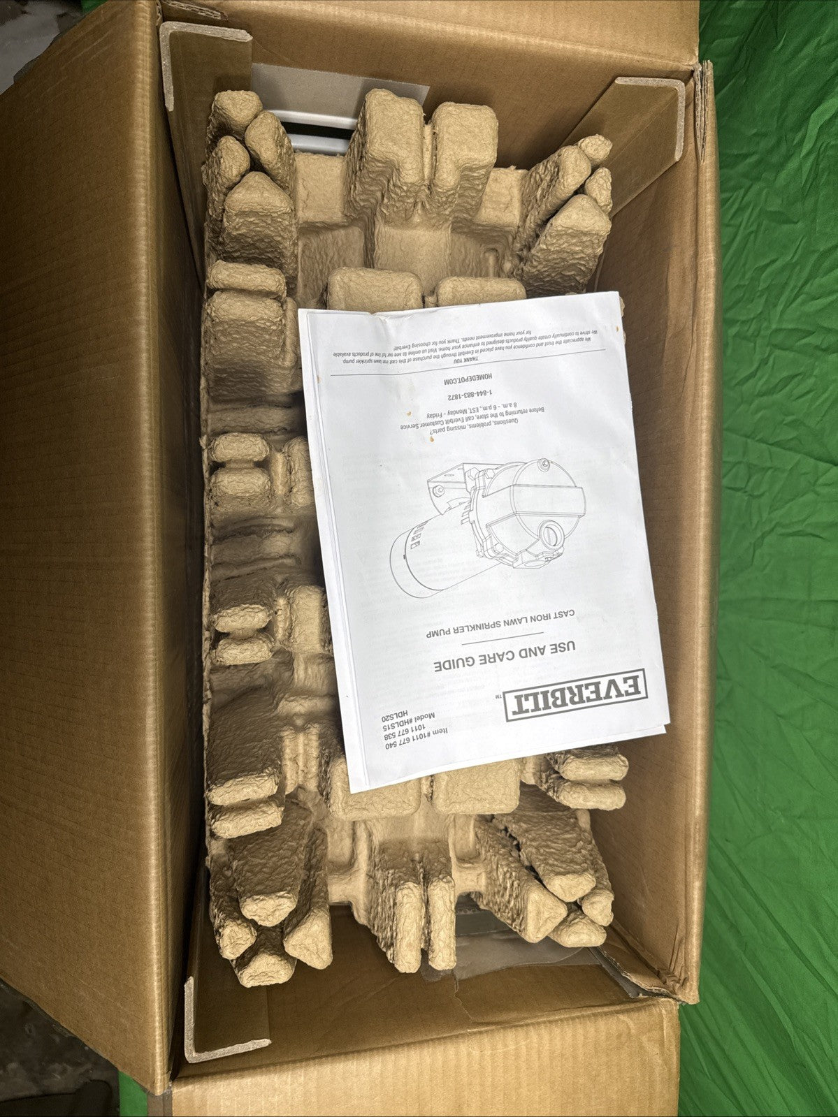 Everbilt Professional Irrigation Pump Cast Iron 2 HP Dual Voltage, HDLS20 PARTS