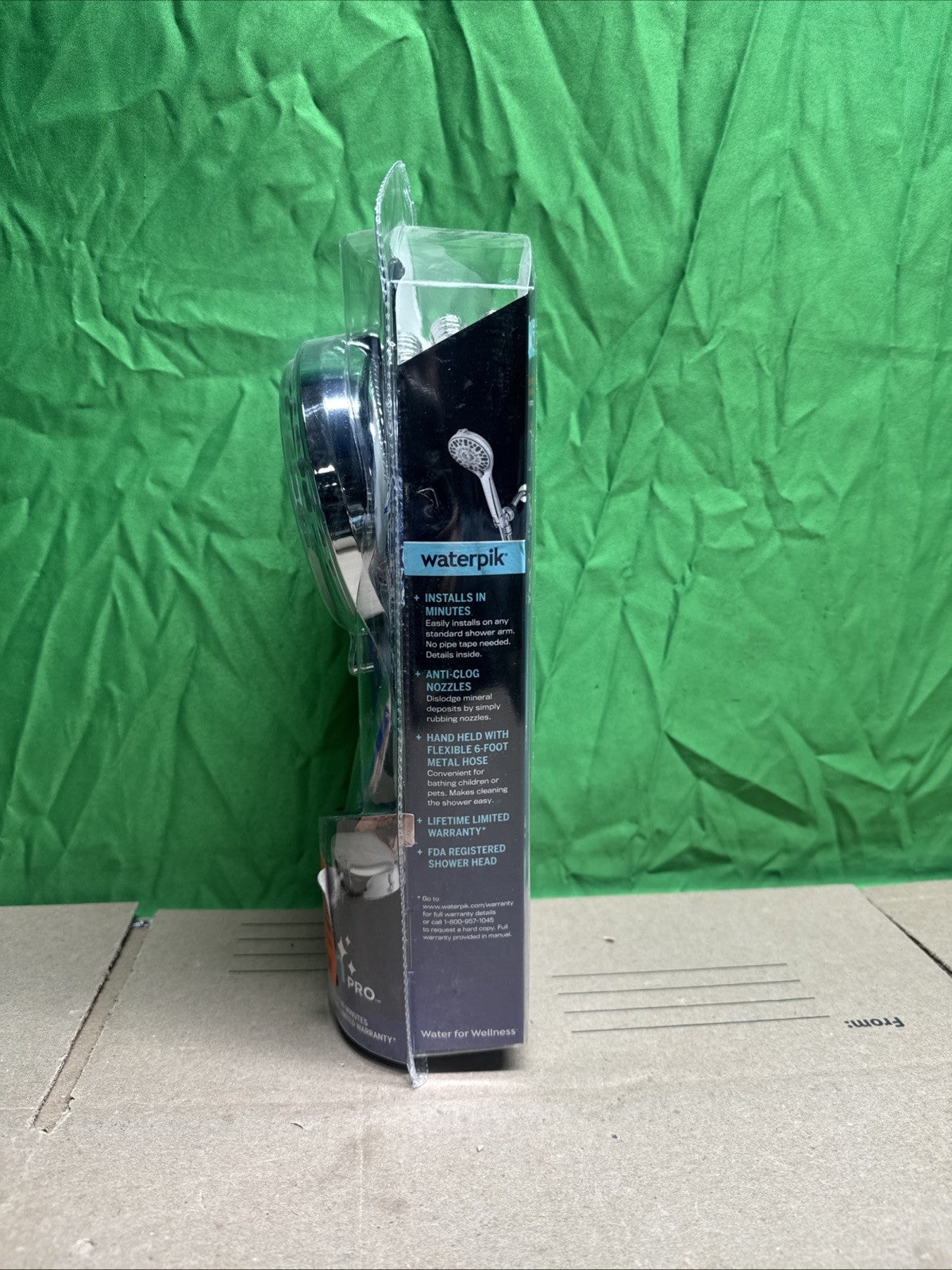 7-Spray Patterns w/ 1.8 GPM 4.75" Wall Mount Adjust Handheld Shower Head, Chrome