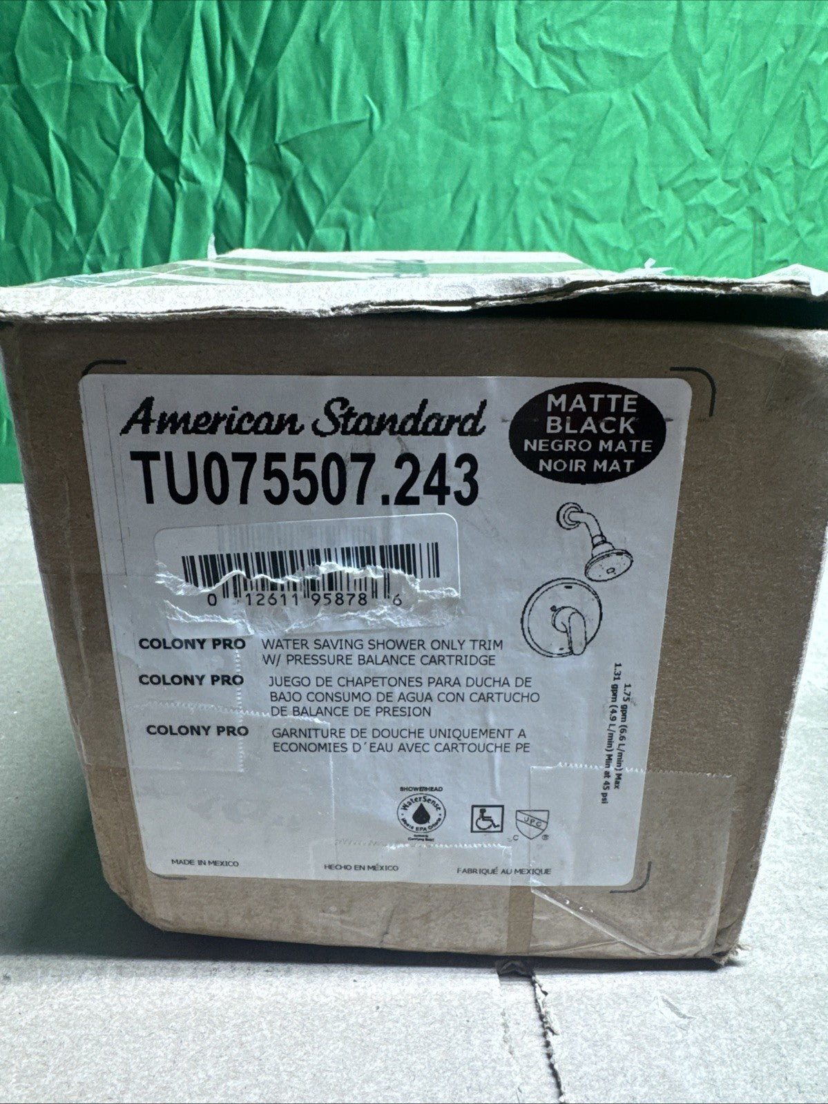 American Standard TU075507.243 Colony PRO Shower Trim with 1.75 GPM Head - Matte