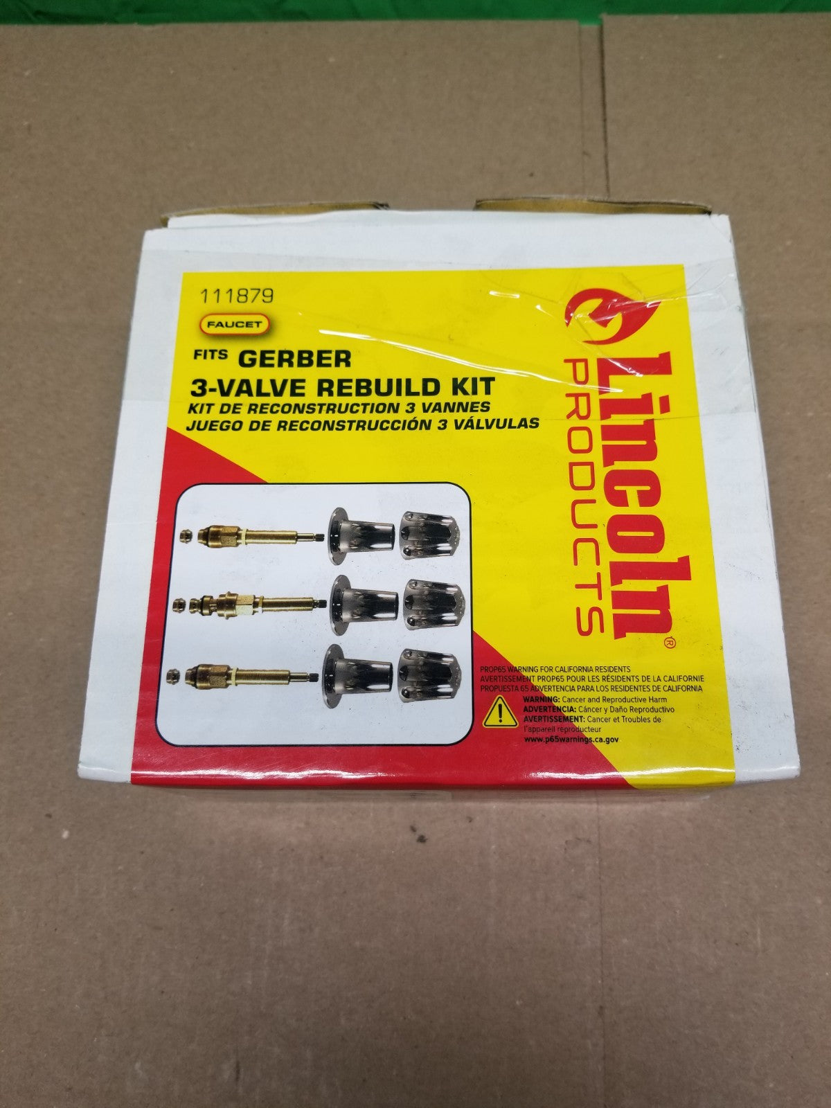 LINCOLN PRODUCTS LIN111879 3 VLV RBLD KIT FITS GERBER