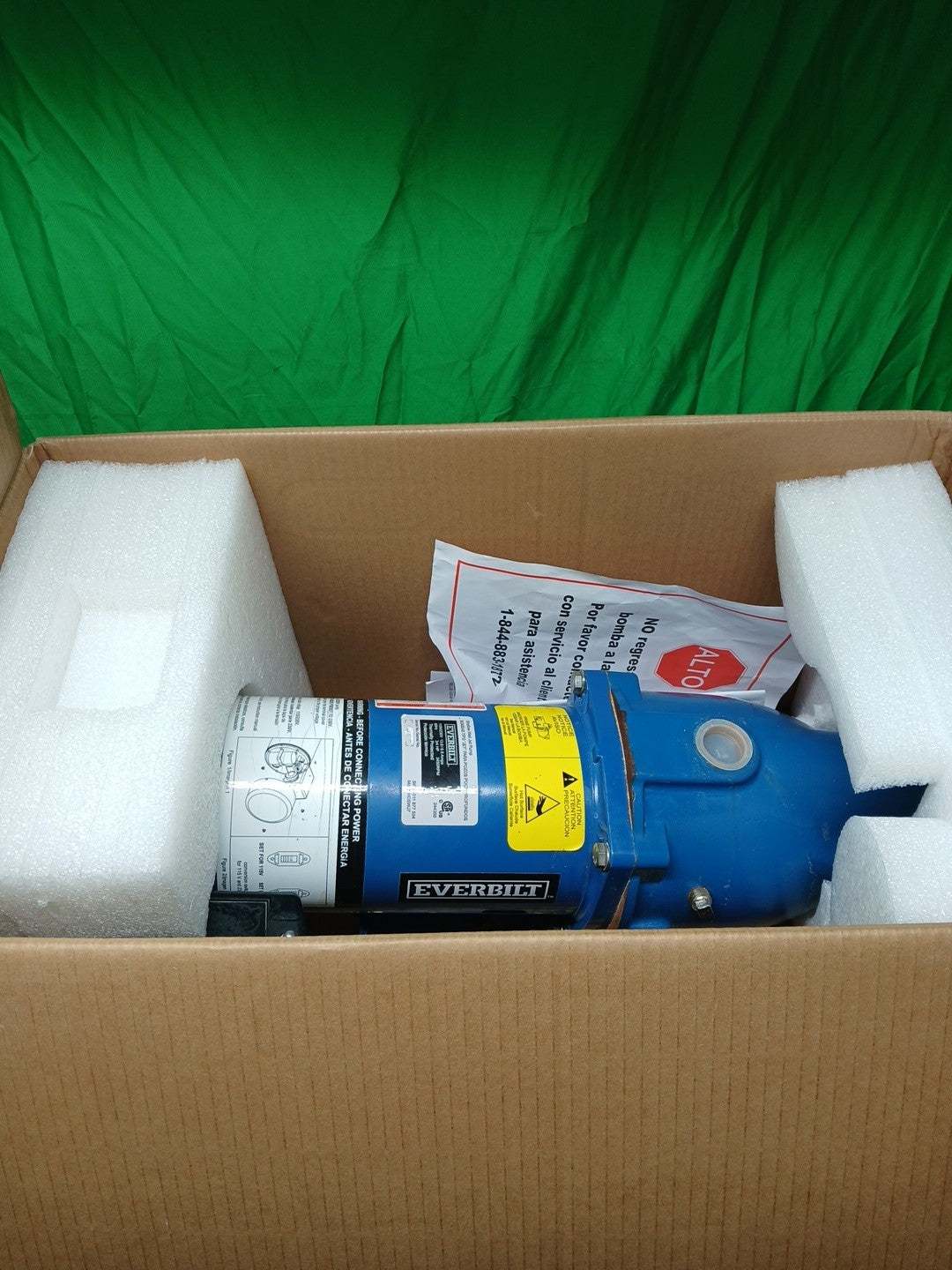 Everbilt 3/4 HP Cast Iron Shallow Well Jet Pump HDSWJ7 as is, *For Parts *