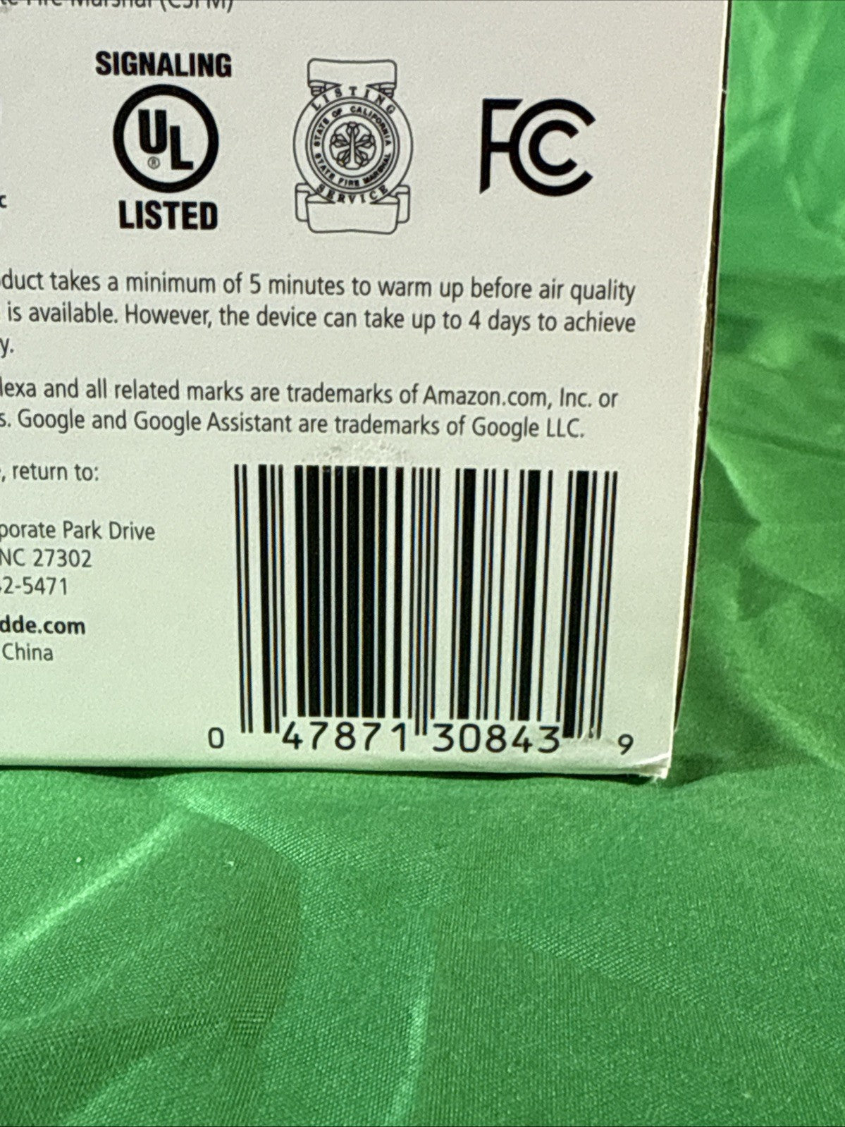 Smart Hardwired Smoke and Carbon Monoxide Detector, Indoor Air Quality Monitor a