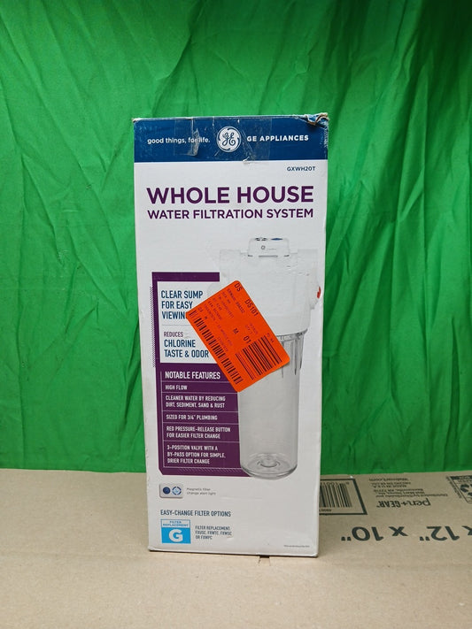 GE GXWH20T Whole House Water Filtration System Model OPEN BOX