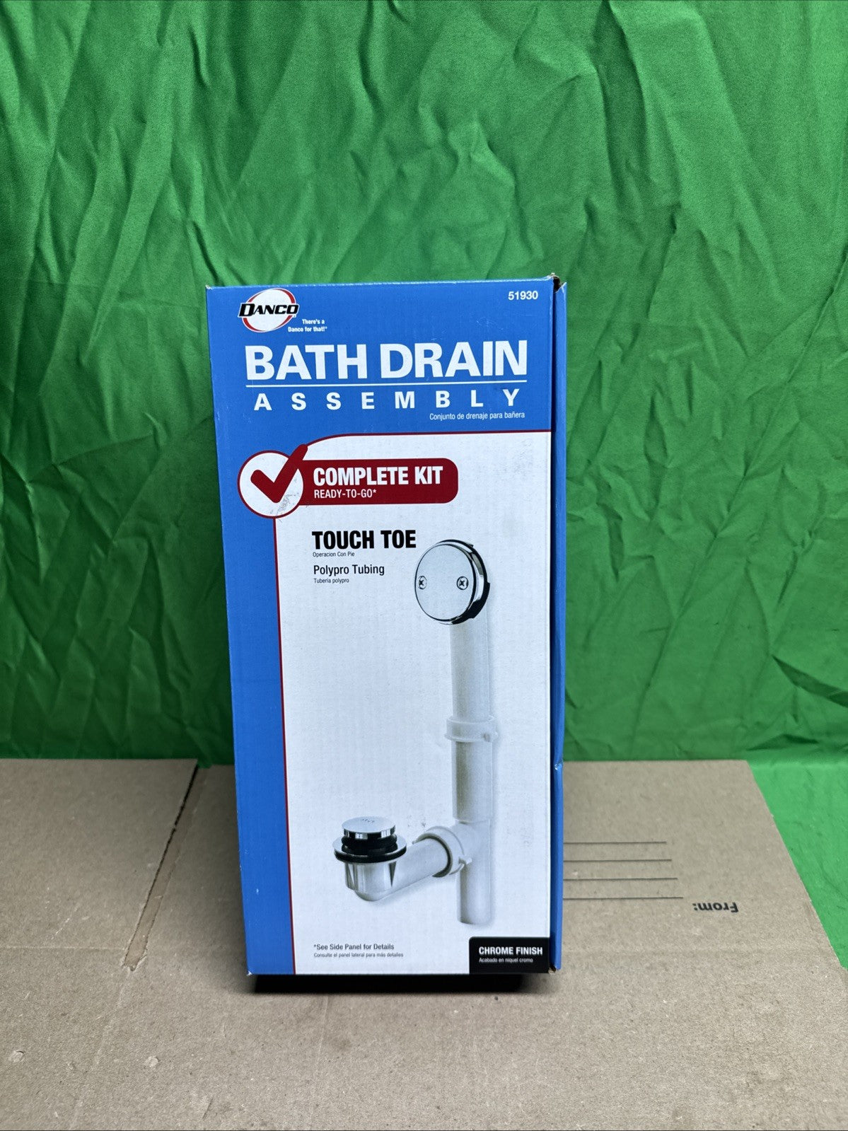 DANCO Touch-Toe Tub and Bath Drain Kit - Chrome - 51930