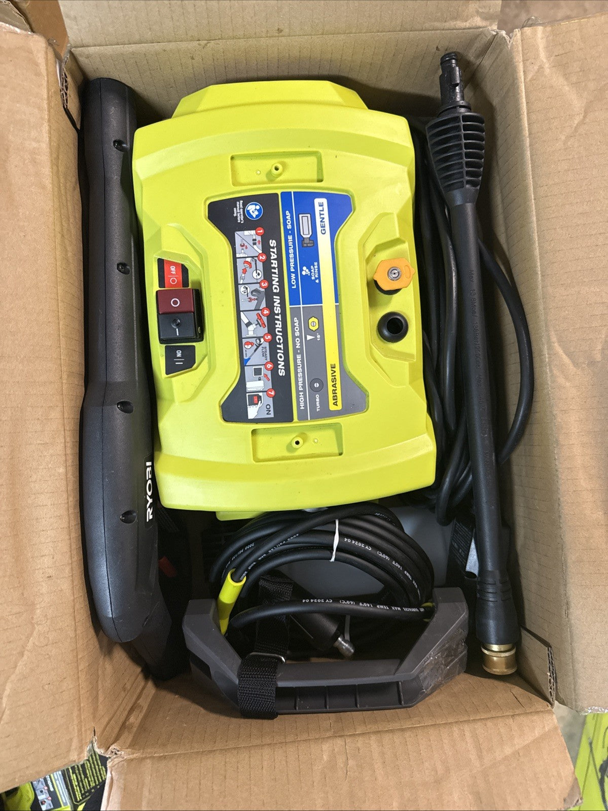 Ryobi 1800 PSI 1.2 GPM Cold Water Electric Pressure Washer RY141802 EXCELLENTCND