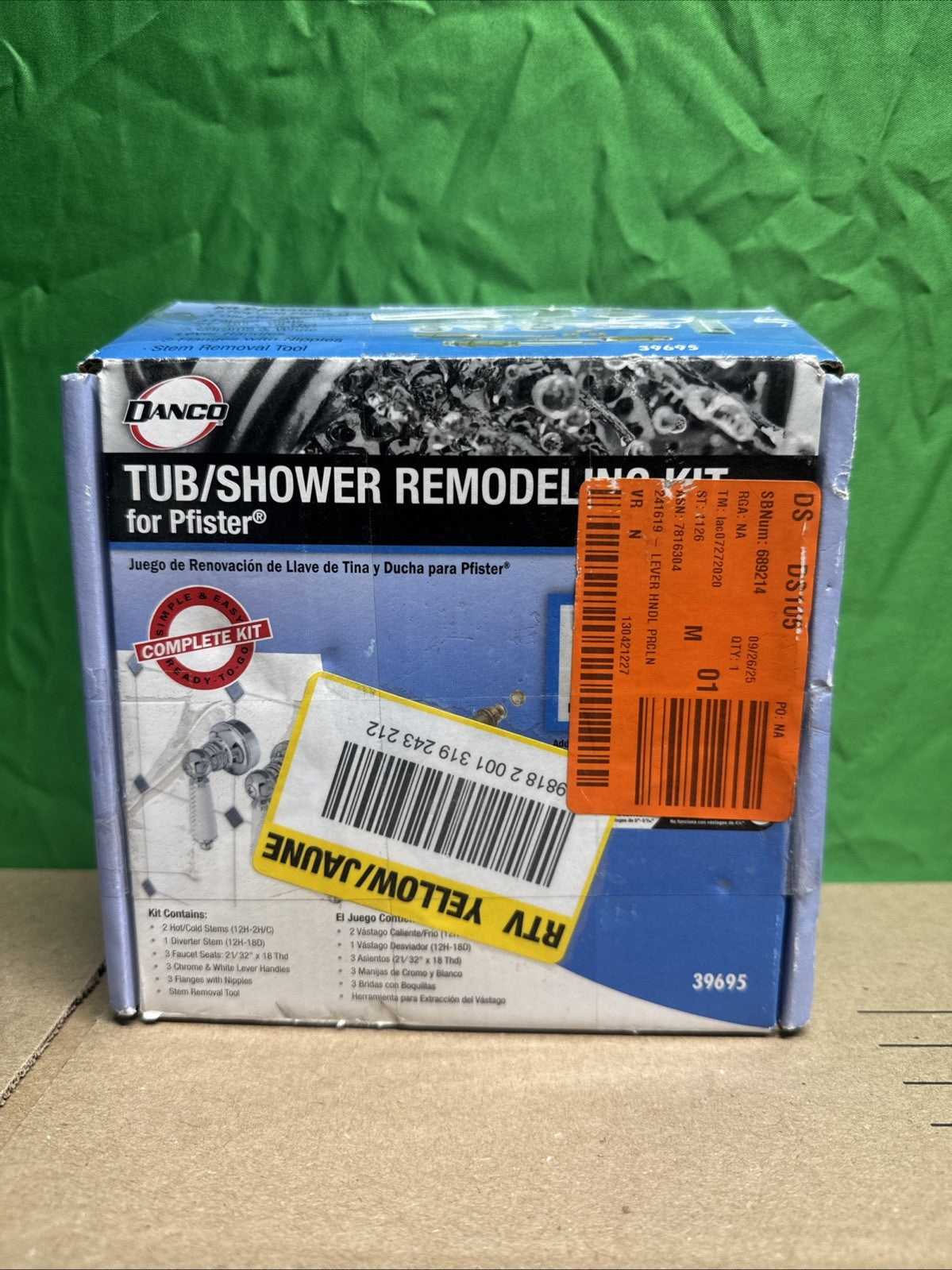 Danco Tub/Shower Remodeling Kit for Pfister - Porcelain Lever 39695