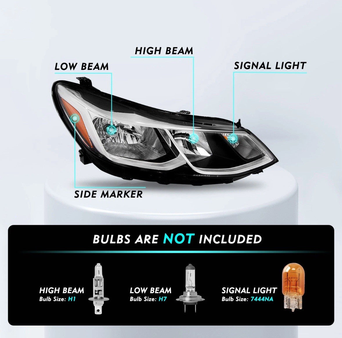 For 2016-2019 Chevy Cruze FACTORY  1pair Headlight Assembly Side 16 17 18 19