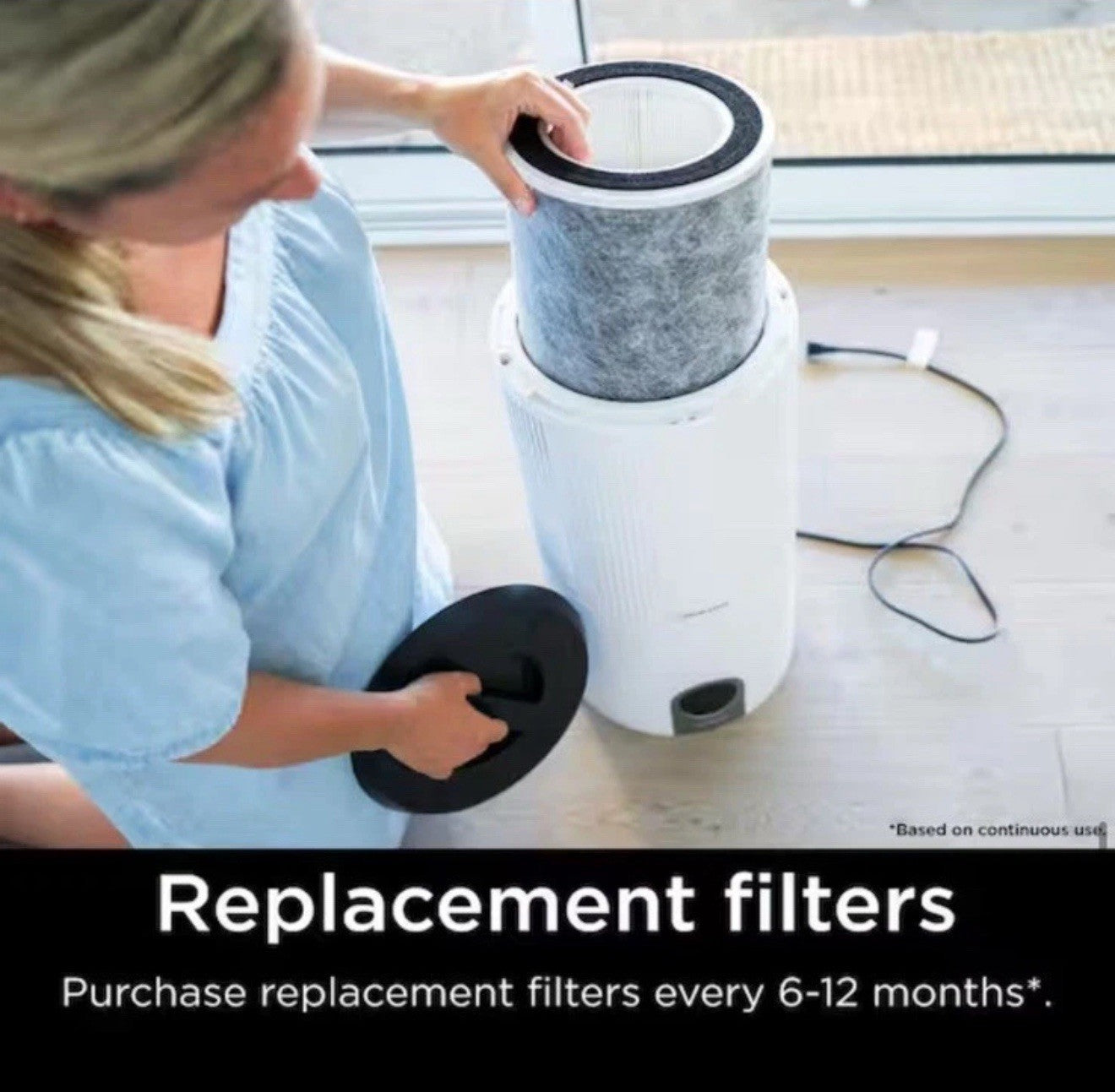Shark Anti-Allergen True HEPA NANOSEAL Replacement Filter w/Odor Lock Protection