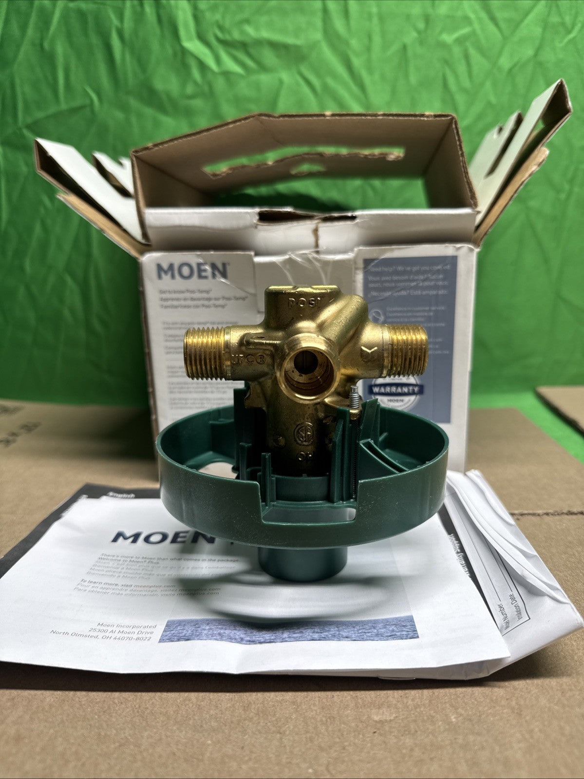 Moen 1/2 Inch Posi-Temp Pressure Balanced Rough-In Tub/shower Valve Model: 82510