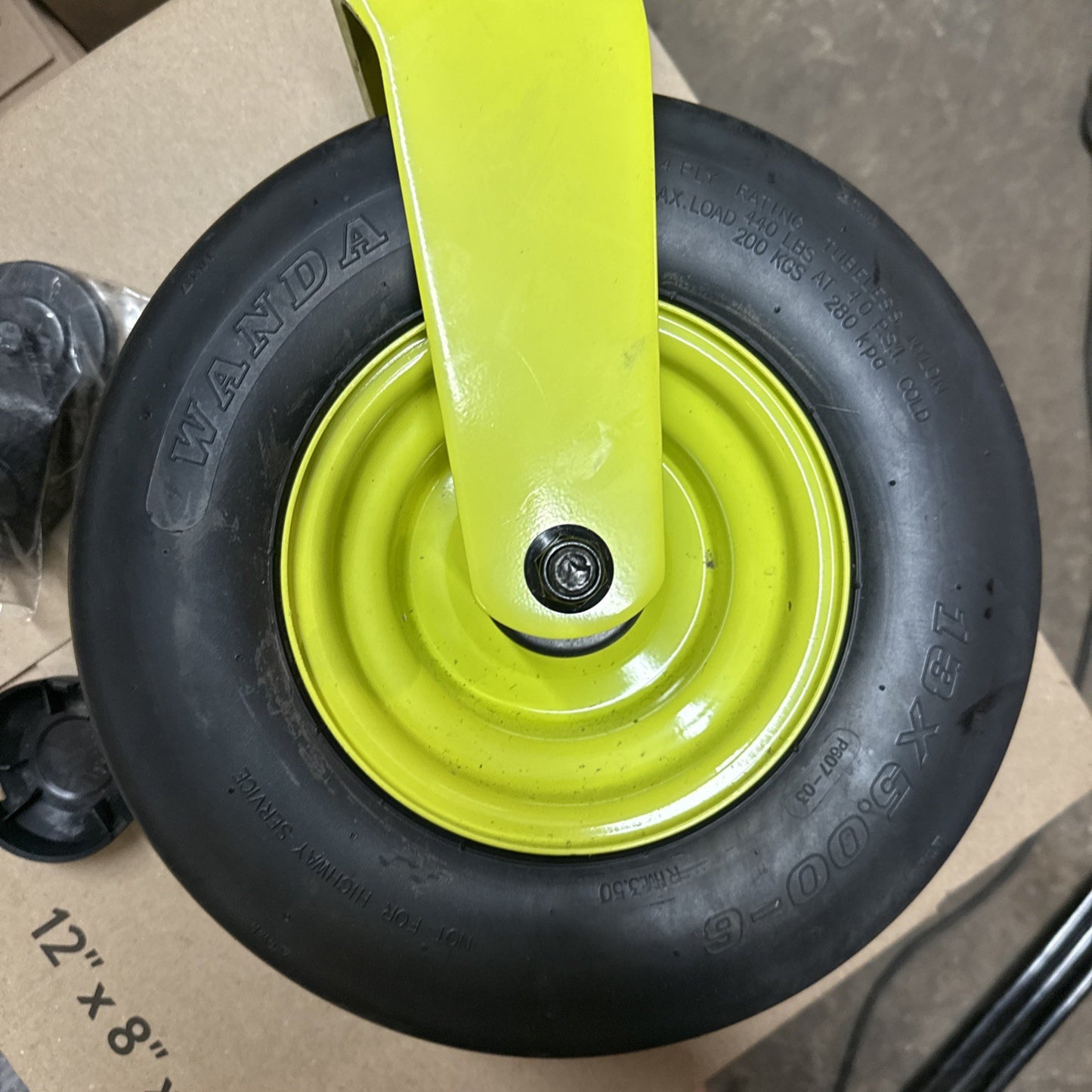 Front Wheel & Caster Fork With Bearings+seal for Ryobi Z54Li 80v Zero Turn Mower