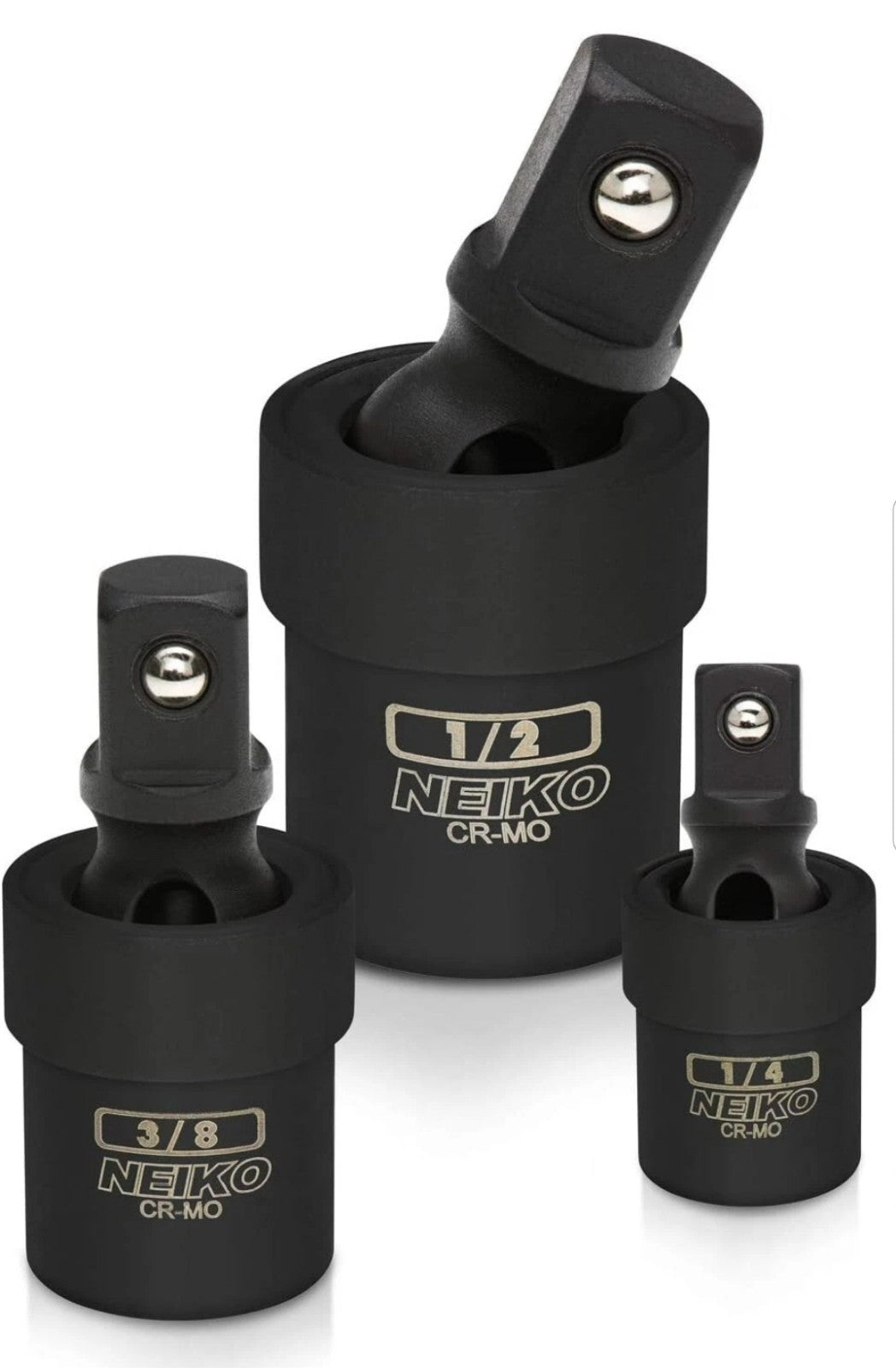 NEIKO 02486A Impact Universal Joint-Socket Swivel Set,Socket Extension Set Cr-Mo
