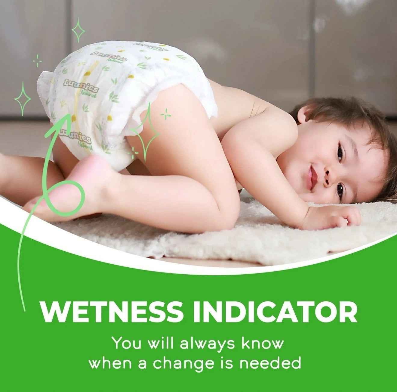Luunies Natural Premium Diapers Ultra Absorbent Size 3, 120 Diapers 4pk of 30