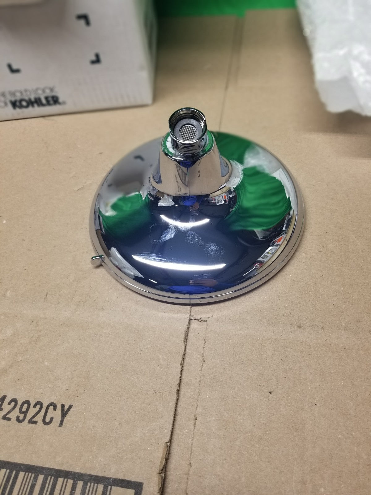 KOHLER Cursiva 3-Spray 6.75 in Wall Mount Fixed Showerhead Polished Chrome NOB