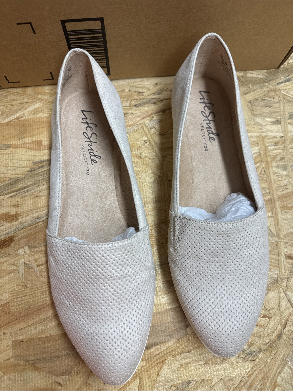 Womens Size 9.5 W Life Stride Bloom 2 Flats, Slip On Shoes NEW