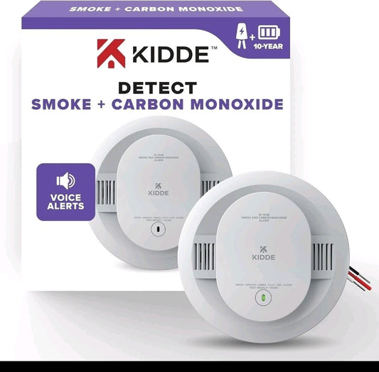 Kidde 30CUA10 Smoke & Carbon Monoxide Alarm Hardwired 10Year Battery NEW OPENBOX