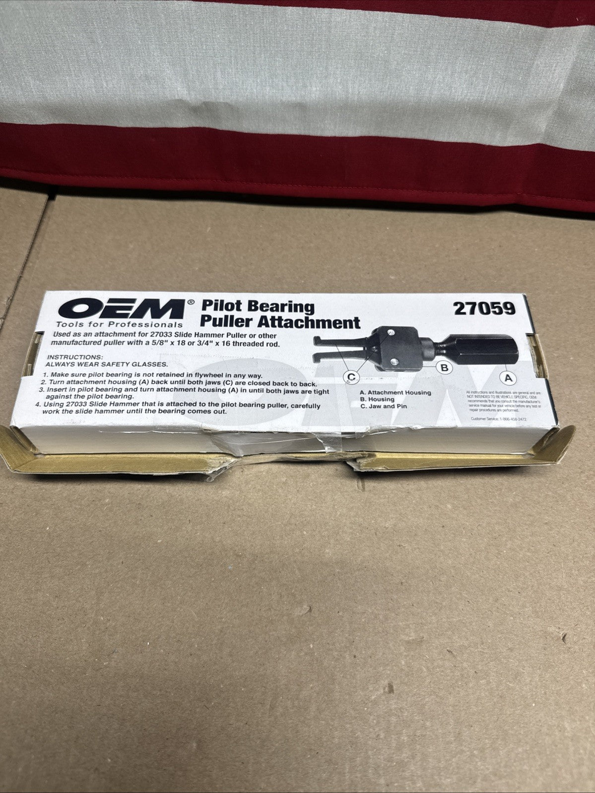 OEMTOOLS 27059 Pilot Bearing Puller Attachment, Pilot Bearing and Bushing