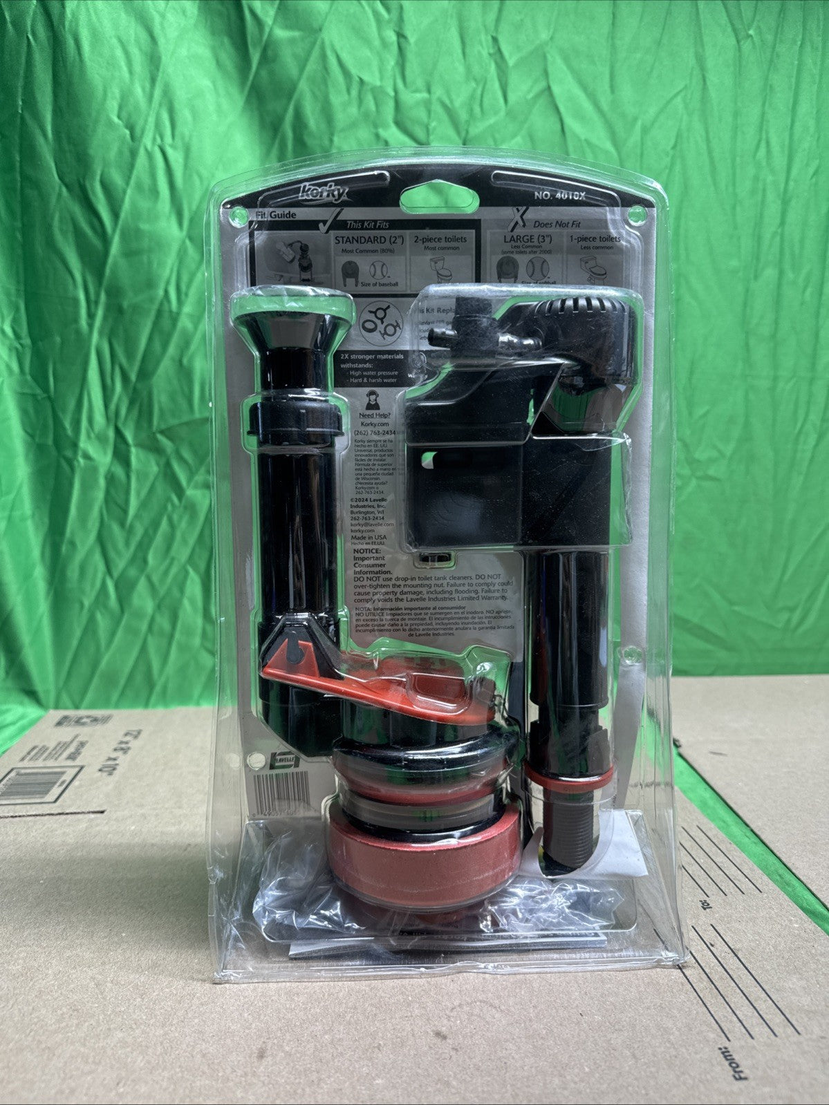 Korky 2X Long Life Universal Complete 2-Inch Toilet Repair Kit 4010X Stronger