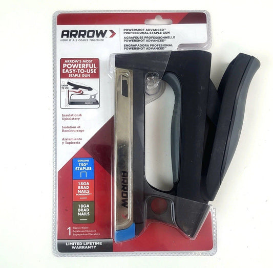 Arrow T50HS PowerShot Professional Heavy Duty 2-In-1 Staple and Brad Nail Gun